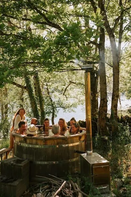 Private Estate With 3 Lake Houses, Sauna & Hot-Tub Castelnau-de-Mandailles